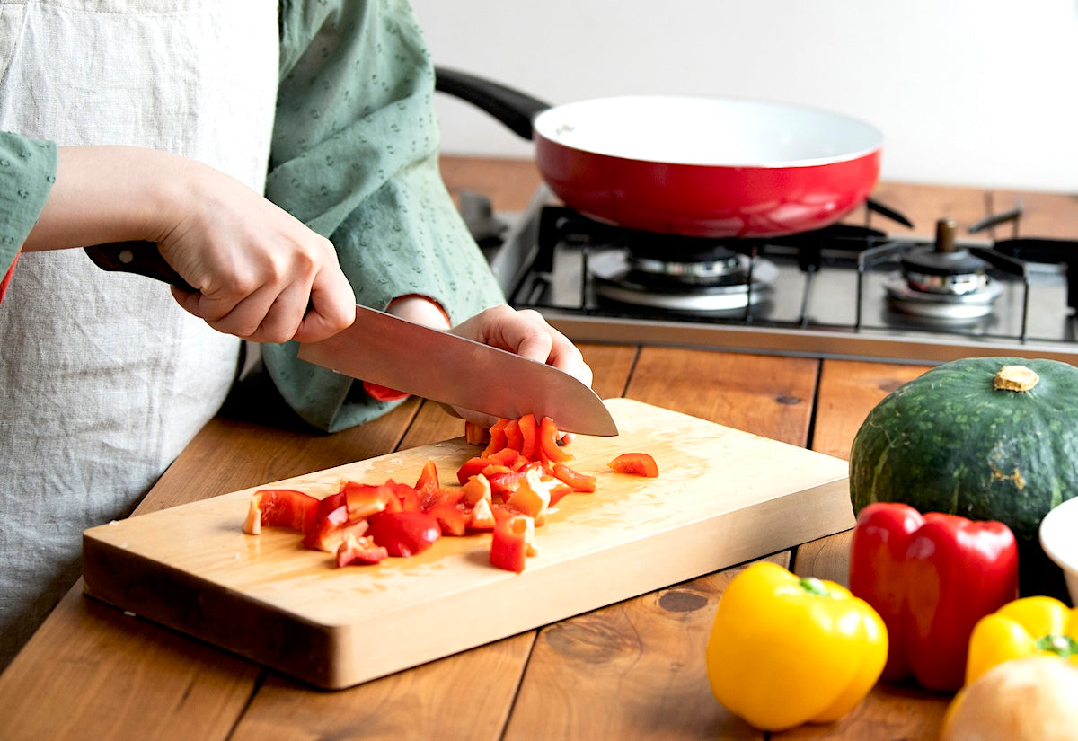 chopping with santoku