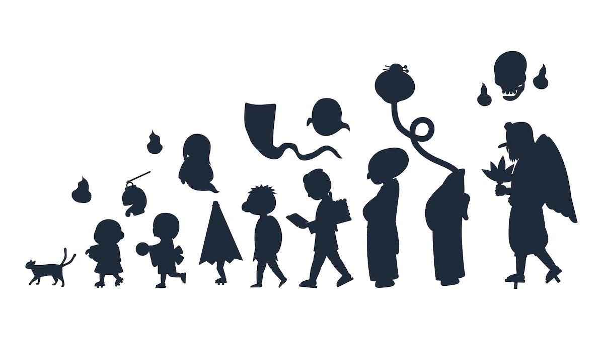 yokai silhouettes