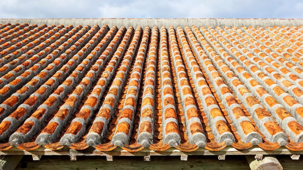 red roof tiles in okinawa