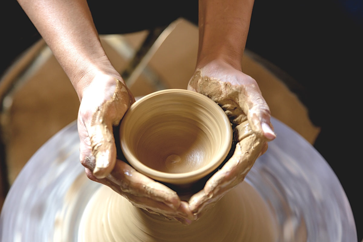 making pottery